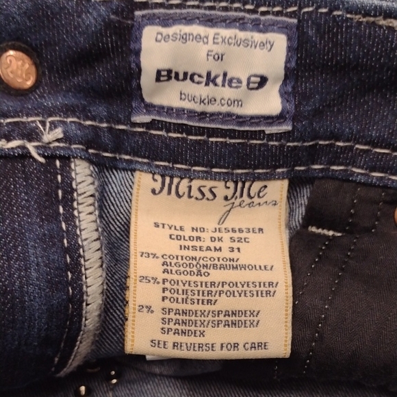 Miss Me Deep Blue Boot Cut Jeans,Western, Rodeo, Festival. - Picture 13 of 15